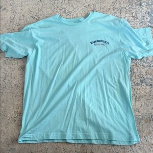 Margaritaville Aqua Crewneck Logo T-Shirt